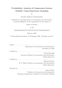 Probabilistic Analysis of Compression System Stability Using Importance Sampling Nayden Dimitrov Kambouchev