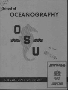 OCEANOGRAPHY o School T