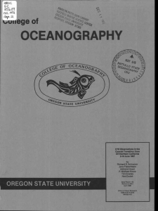 OCEANOGRAPHY tow of' eg e
