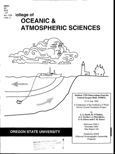 OCEANIC &amp; ATMOSPHERIC SCIENCES :ollege of no.184