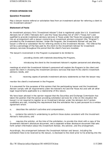 Page 1 of 4 ETHICS OPINION 536