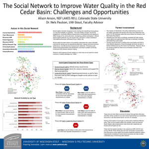 The Social Network to Improve Water Quality in the Red