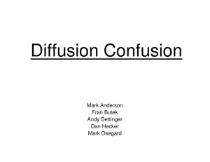 Diffusion Confusion Mark Anderson Fran Butek Andy