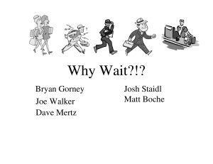 Why Wait?!? Bryan Gorney Josh Staidl Matt Boche