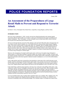 POLICE FOUNDATION REPORTS An Assessment of the Preparedness of Large Attack