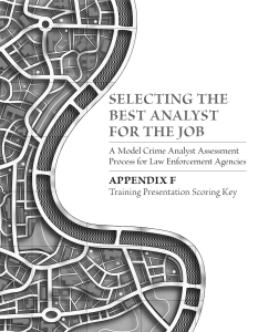 SELECTING THE BEST ANALYST FOR THE JOB APPENDIX F