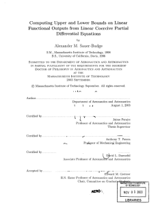 Computing  Upper  and  Lower  Bounds ... Functional  Outputs  from  Linear  Coercive ... Differential  Equations