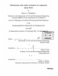 Momentum and scalar transport in vegetated