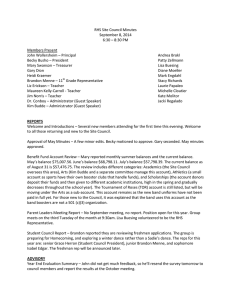 RHS Site Council Minutes September 8, 2014 6:30 – 8:30 PM
