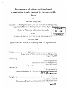 Development  of  a flow-condition-based flows Bahareh  Banijamali