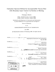 Chebyshev  Spectral  Method  for  Incompressible ... with  Boundary  Layer  Control  via ...