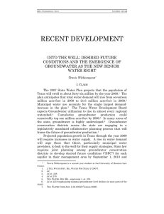 RECENT DEVELOPMENT  INTO THE WELL: DESIRED FUTURE CONDITIONS AND THE EMERGENCE OF