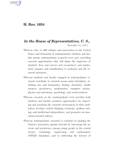 H. Res. 1654 In the House of Representatives, U. S.,