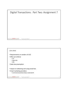 Digital Transactions:  Part Two: Assignment 7
