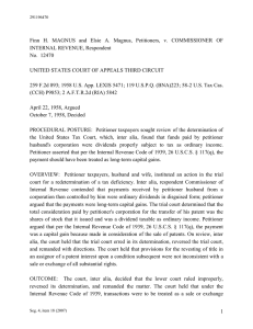 Finn  H.  MAGNUS  and  Elsie ... INTERNAL REVENUE, Respondent