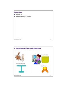 Patent Law A (hypothetical) Seating Marketplace Module D preAIA Novelty &amp; Priority