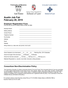 Austin Job Fair February 20, 2015 Employer Registration Form