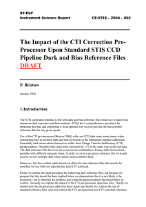 The Impact of the CTI Correction Pre-