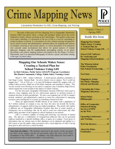 Crime Mapping News Volume 3 Issue 2 Spring 2001