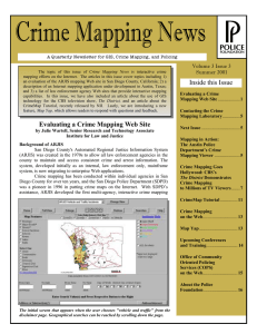 Crime Mapping News Volume 3 Issue 3 Summer 2001