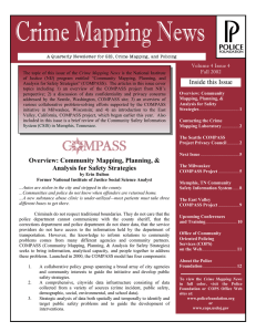 Crime Mapping News Inside this Issue Volume 4 Issue 4 Fall 2002