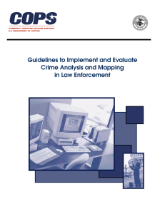 Guidelines to Implement and Evaluate Crime Analysis and Mapping in Law Enforcement