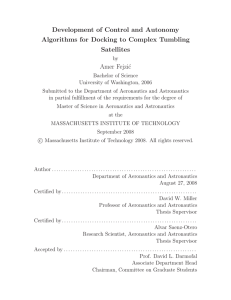 Development of Control and Autonomy Algorithms for Docking to Complex Tumbling Satellites