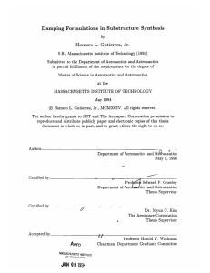 Damping  Formulations  in  Substructure  Synthesis