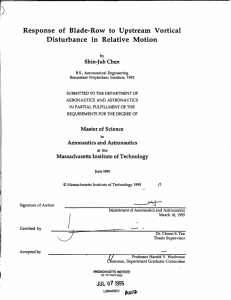 Response of  Blade-Row  to  Upstream Vortical