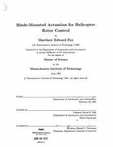 Blade-Mounted  Actuation  for  Helicopter Rotor  Control