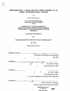IMPLEMENTING  A  50x50  GRAVITY  FIELD ... ORBIT  DETERMINATION  SYSTEM