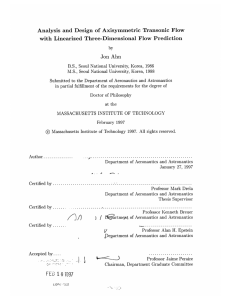 Analysis  and  Design  of  Axisymmetric ... with  Linearized  Three-Dimensional  Flow  Prediction