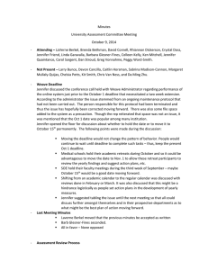Minutes University Assessment Committee Meeting October 9, 2014 -