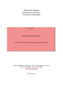 Discussion Papers Department of Economics University of Copenhagen