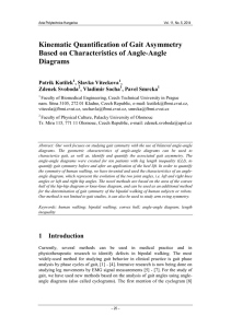 Kinematic Quantification of Gait Asymmetry Based on Characteristics of Angle-Angle Diagrams Patrik Kutilek