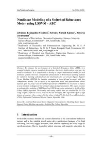 Nonlinear Modeling of a Switched Reluctance Motor using LSSVM - ABC