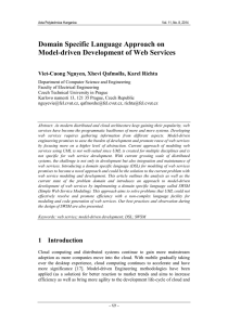 Domain Specific Language Approach on Model-driven Development of Web Services