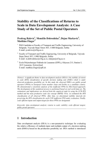 Stability of the Classifications of Returns to