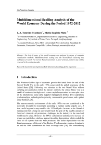 Multidimensional Scalling Analysis of the World Economy During the Period 1972-2012