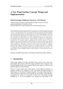 A New Wind Turbine Concept: Design and Implementation