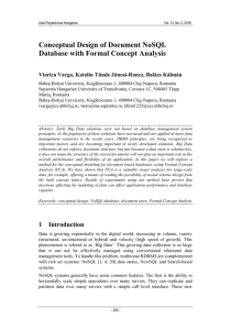 Conceptual Design of Document NoSQL Database with Formal Concept Analysis