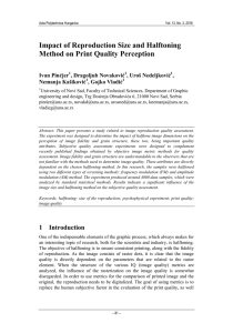 Impact of Reproduction Size and Halftoning Method on Print Quality Perception