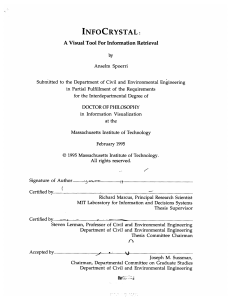 INFOCRYSTAL: by A Visual Tool  For Information Retrieval