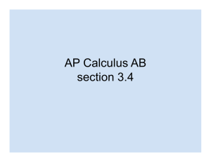 AP Calculus AB section 3.4