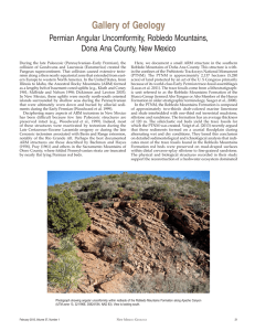 Gallery of Geology Permian Angular Uncomformity, Robledo Mountains,