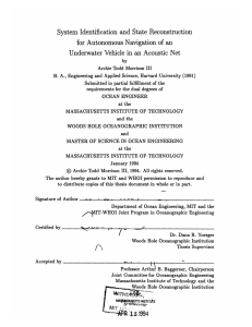 System  Identification for  Autonomous  Navigation  of an