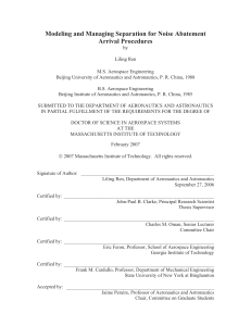 Modeling and Managing Separation for Noise Abatement Arrival Procedures