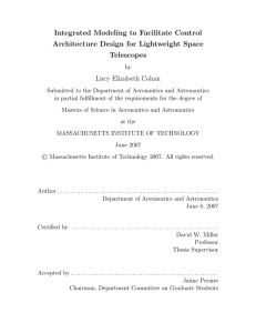 Integrated Modeling to Facilitate Control Architecture Design for Lightweight Space Telescopes