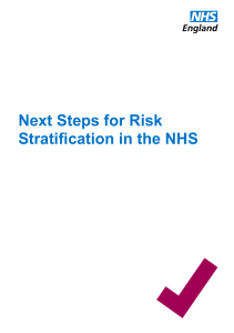 Next Steps for Risk Stratification in the NHS