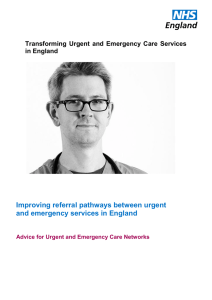 Improving referral pathways between urgent and emergency services in England